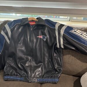 NFL Black and Blue Patriots Bomber Jacket